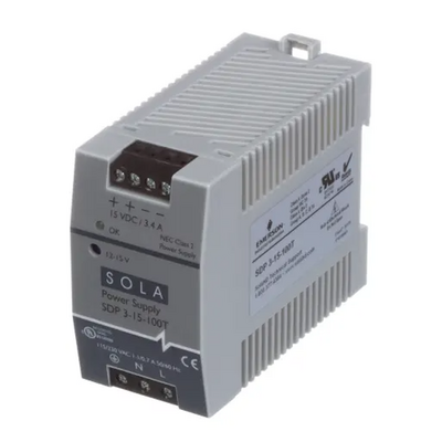 SDP315100T SOLAHD SDP LOW POWER DIN POWER SUPPLY, 50W, 15V OUTPUT, 115-230V AC/DC INPUT (SDP 3-15-100T)